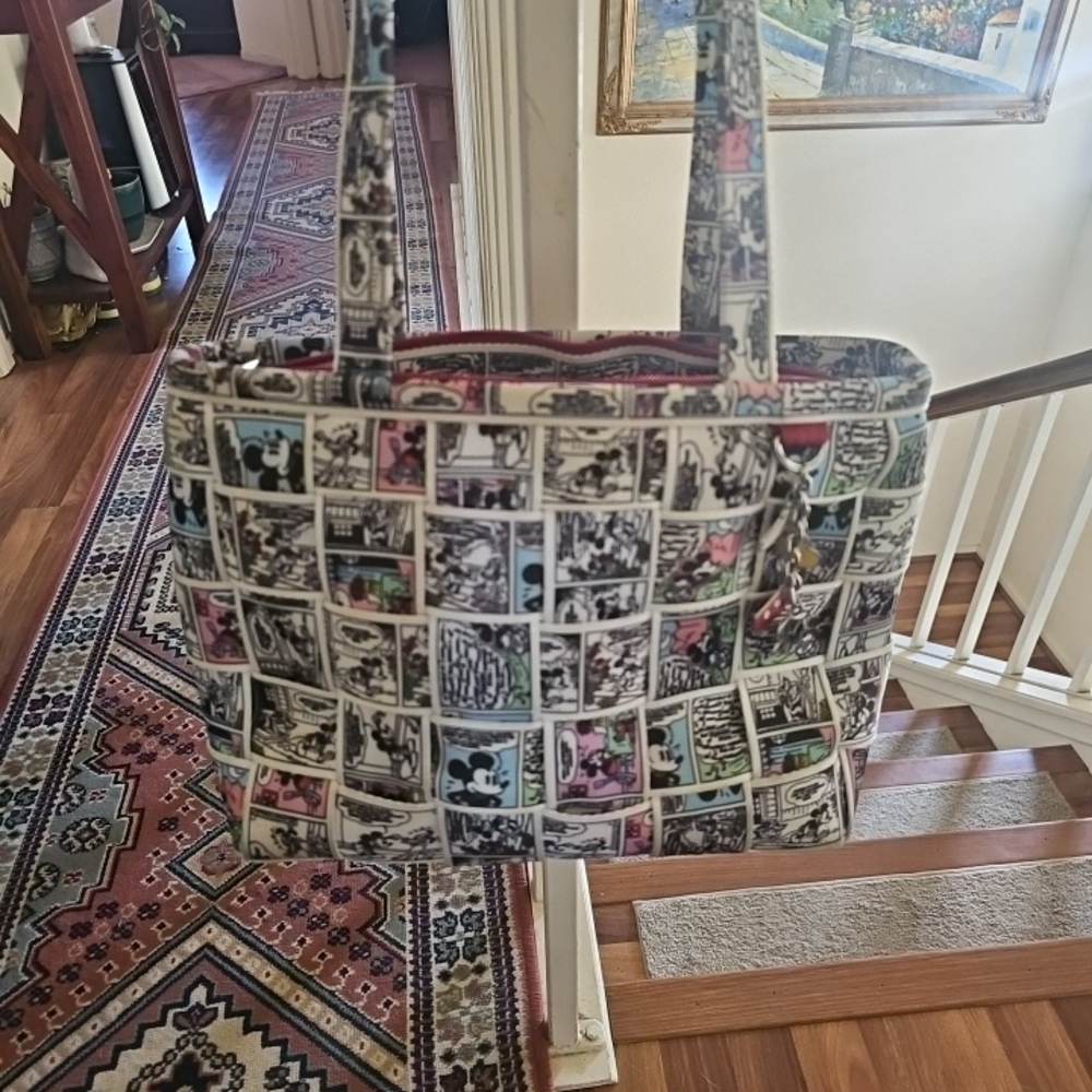 HARVEY'S SEATBELT Disney Mickey Comic strip  PURSE BAG RARE!